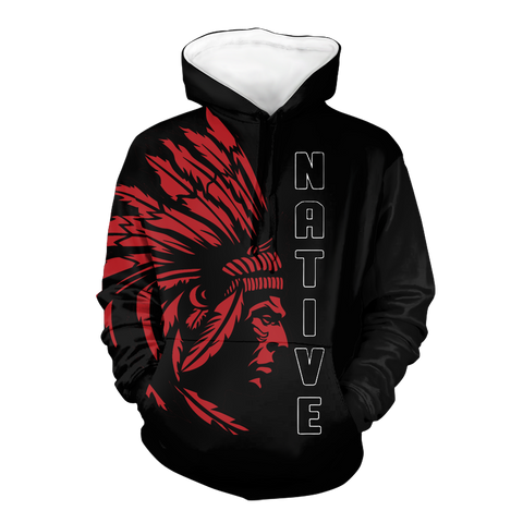 Powwow StoreHD0011608 Pattern Native Pride 3D Hoodie