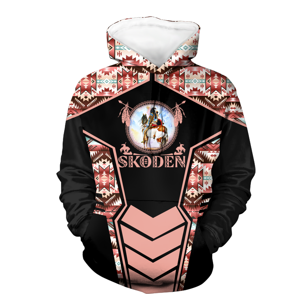 Powwow StoreHD000666 Pattern Native Pride 3D Hoodie