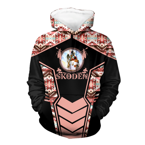 Powwow StoreHD000666 Pattern Native Pride 3D Hoodie