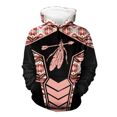 Powwow StoreHD000668 Pattern Native Pride 3D Hoodie