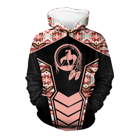 Powwow StoreHD000669 Pattern Native Pride 3D Hoodie