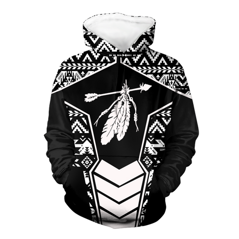 Powwow StoreHD000675 Pattern Native Pride 3D Hoodie