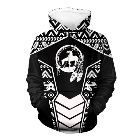 Powwow StoreHD000674 Pattern Native Pride 3D Hoodie