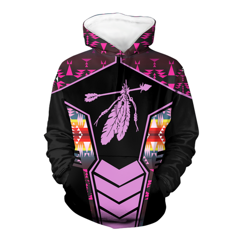 Powwow StoreHD000677 Pattern Native Pride 3D Hoodie