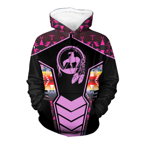 Powwow StoreHD000676 Pattern Native Pride 3D Hoodie