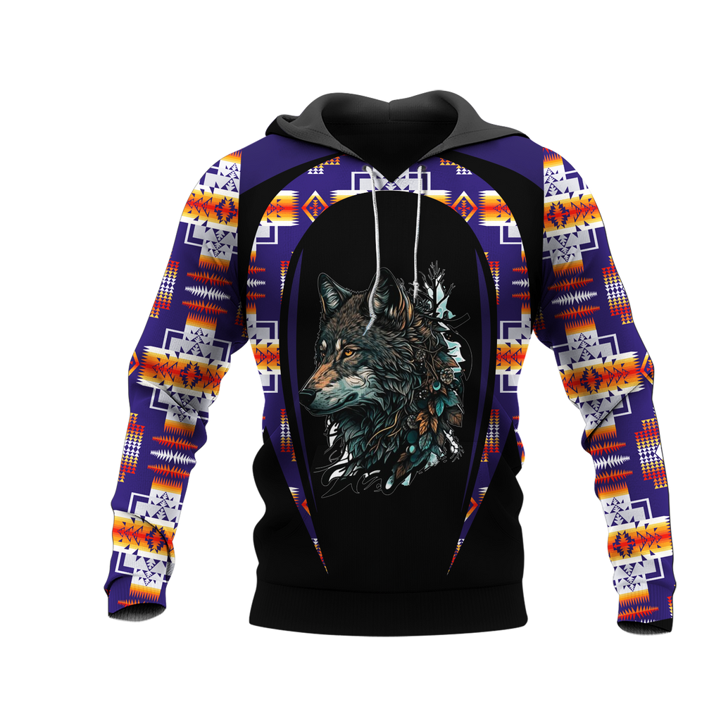 Powwow StoreHD000720 Pattern Native Pride 3D Hoodie