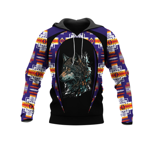 Powwow StoreHD000720 Pattern Native Pride 3D Hoodie