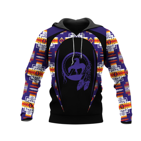 Powwow StoreHD000721 Pattern Native Pride 3D Hoodie