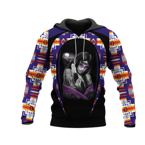 Powwow StoreHD000723 Pattern Native Pride 3D Hoodie