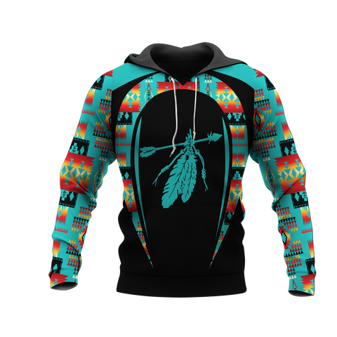 Powwow StoreHD000725 Pattern Native Pride 3D Hoodie