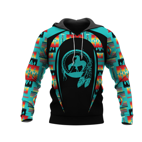 Powwow StoreHD000726 Pattern Native Pride 3D Hoodie