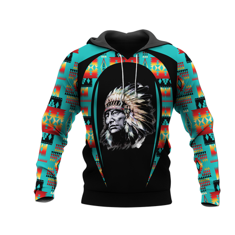 Powwow StoreHD000728 Pattern Native Pride 3D Hoodie