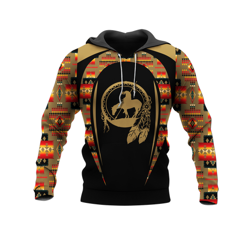 Powwow StoreHD000730 Pattern Native Pride 3D Hoodie