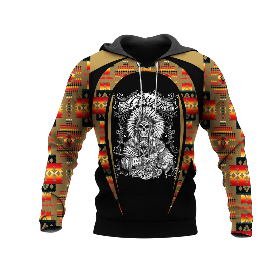 Powwow StoreHD000732 Pattern Native Pride 3D Hoodie