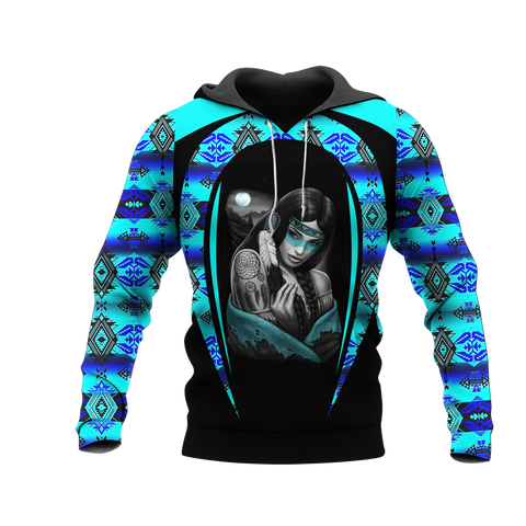 Powwow StoreHD000734 Pattern Native Pride 3D Hoodie