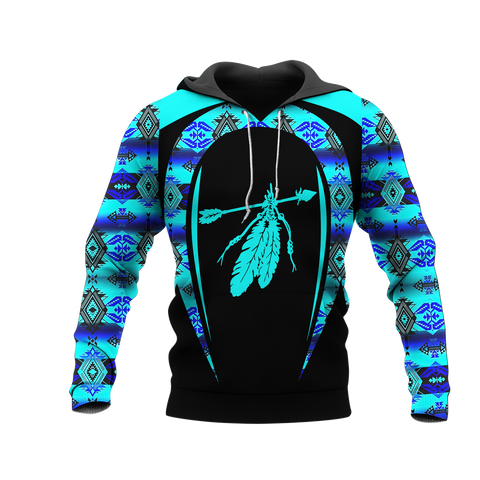 Powwow StoreHD000738 Pattern Native Pride 3D Hoodie