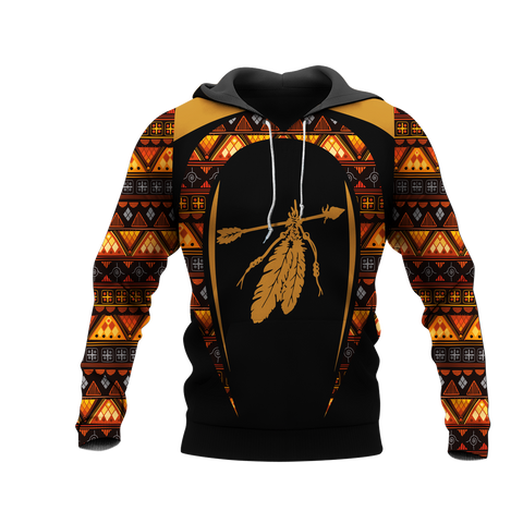 Powwow StoreHD000739 Pattern Native Pride 3D Hoodie