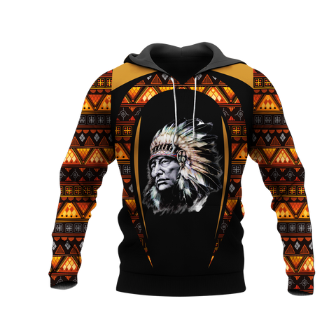 Powwow StoreHD000741 Pattern Native Pride 3D Hoodie