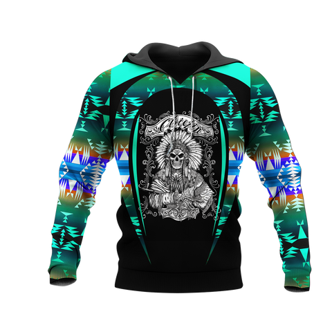 Powwow StoreHD000743 Pattern Native Pride 3D Hoodie