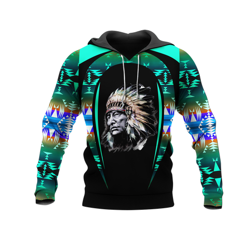 Powwow StoreHD000744 Pattern Native Pride 3D Hoodie