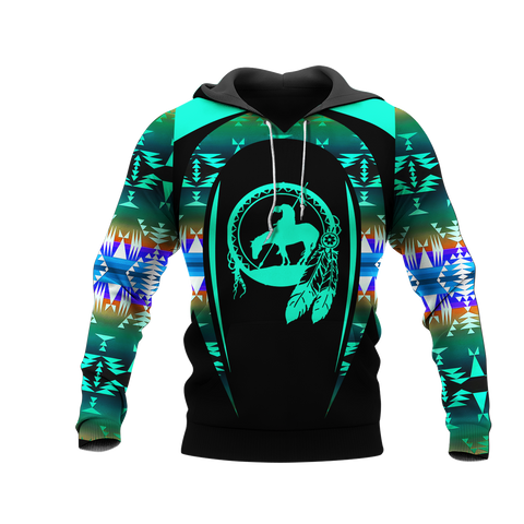 Powwow StoreHD000745 Pattern Native Pride 3D Hoodie