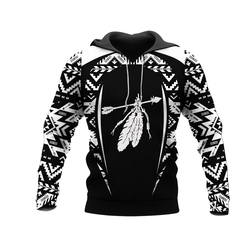 Powwow StoreHD000747 Pattern Native Pride 3D Hoodie