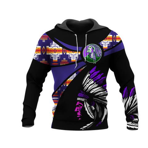 Powwow StoreHD000753 Pattern Native Pride 3D Hoodie