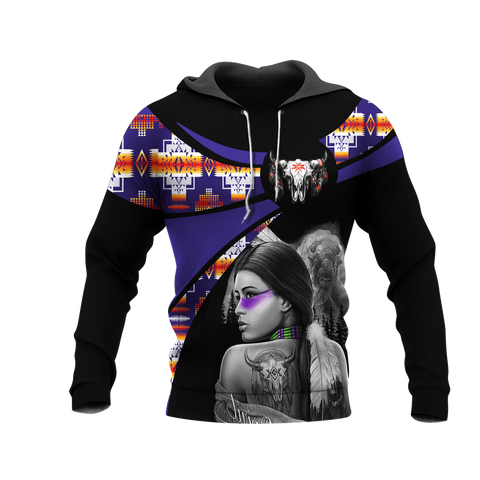 Powwow StoreHD000752 Pattern Native Pride 3D Hoodie