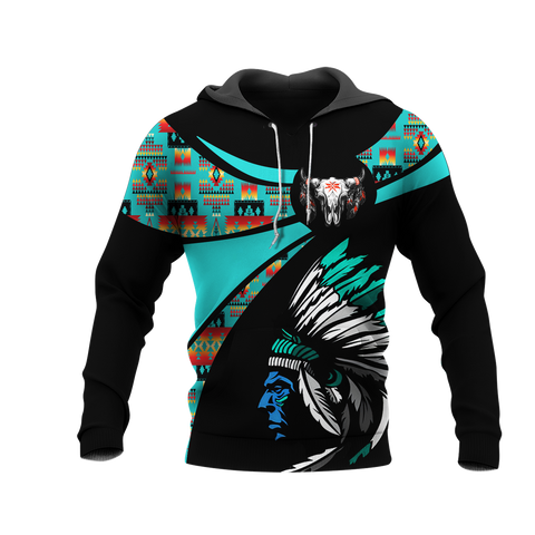 Powwow StoreHD000755 Pattern Native Pride 3D Hoodie