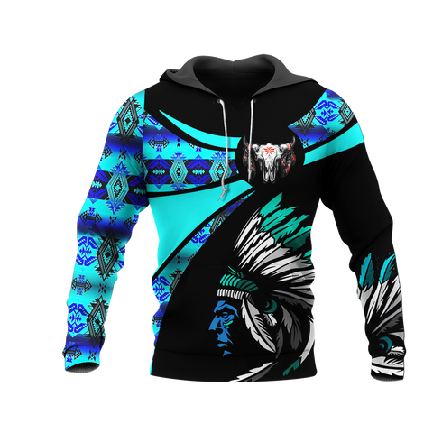 Powwow StoreHD000756 Pattern Native Pride 3D Hoodie