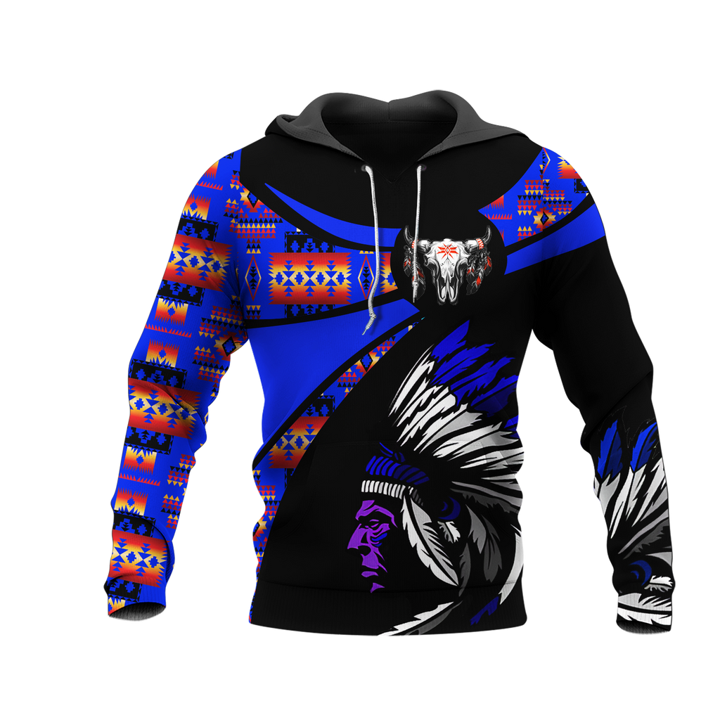 Powwow StoreHD000759 Pattern Native Pride 3D Hoodie