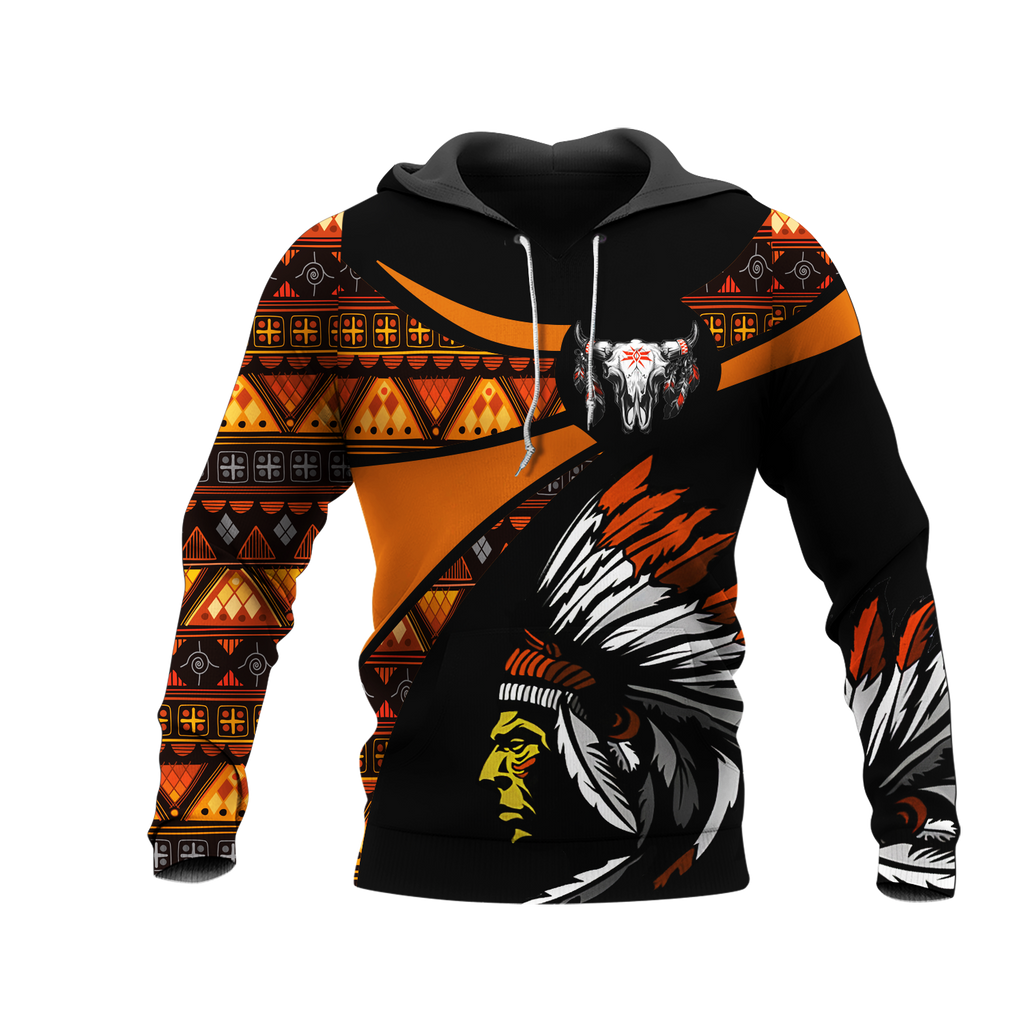 Powwow StoreHD000765 Pattern Native Pride 3D Hoodie