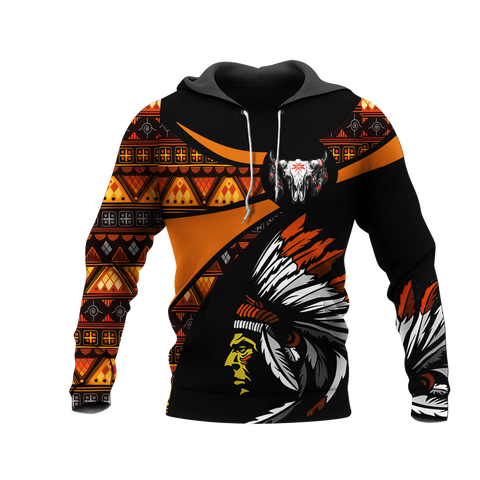 Powwow StoreHD000765 Pattern Native Pride 3D Hoodie