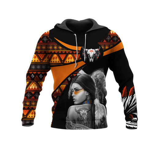 Powwow StoreHD000763 Pattern Native Pride 3D Hoodie