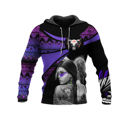 Powwow StoreHD000766 Pattern Native Pride 3D Hoodie