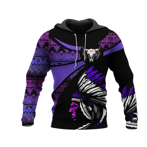 Powwow StoreHD000767 Pattern Native Pride 3D Hoodie