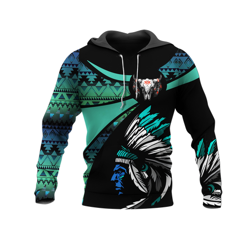 Powwow StoreHD000768 Pattern Native Pride 3D Hoodie