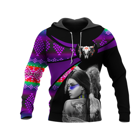 Powwow StoreHD000773 Pattern Native Pride 3D Hoodie