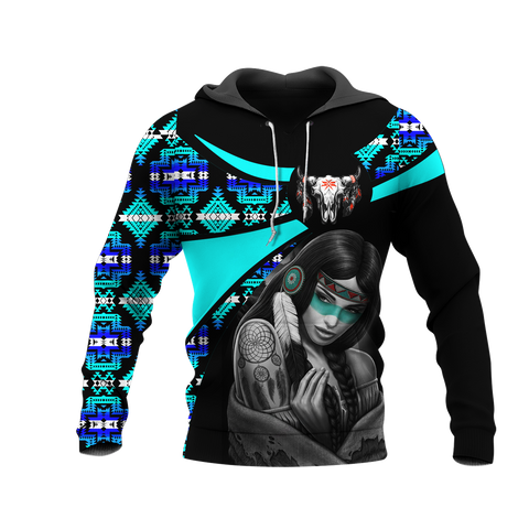 Powwow StoreHD000778 Pattern Native Pride 3D Hoodie