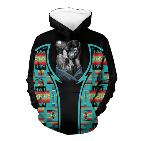 Powwow StoreHD000782 Pattern Native Pride 3D Hoodie