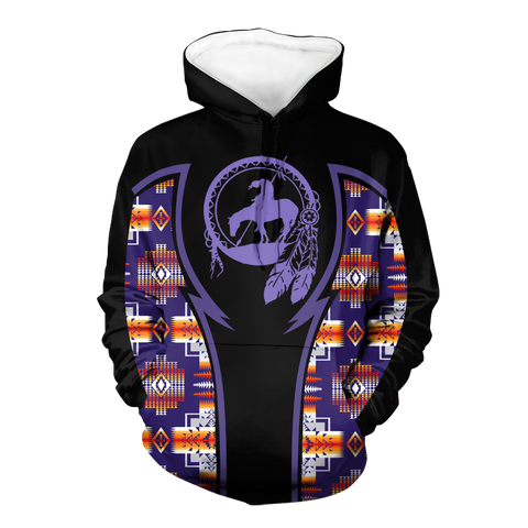 Powwow StoreHD000786 Pattern Native Pride 3D Hoodie