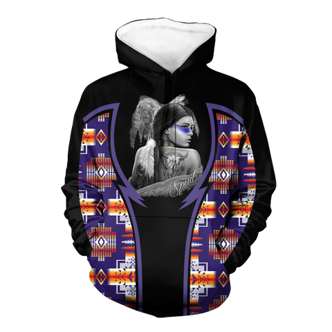 Powwow StoreHD000788 Pattern Native Pride 3D Hoodie