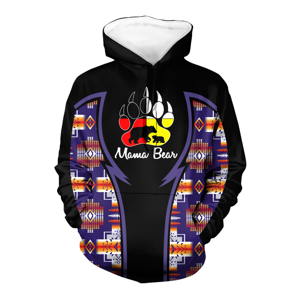 Powwow StoreHD000789 Pattern Native Pride 3D Hoodie