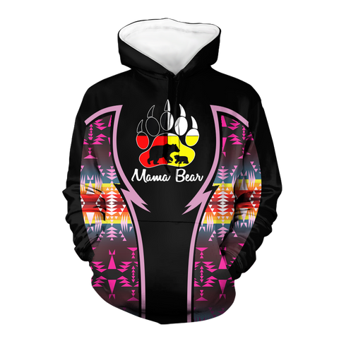 Powwow StoreHD000790 Pattern Native Pride 3D Hoodie