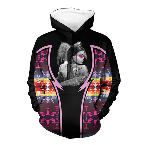 Powwow StoreHD000791 Pattern Native Pride 3D Hoodie