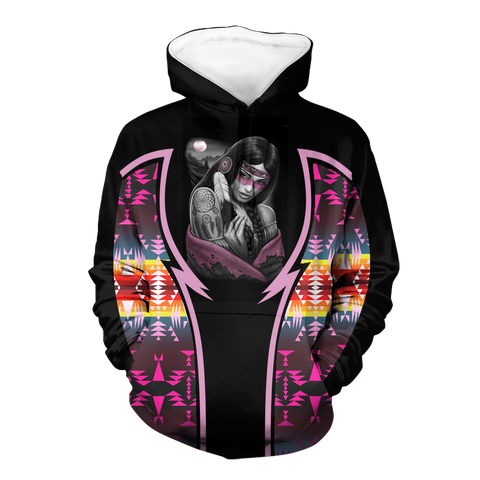 Powwow StoreHD000792 Pattern Native Pride 3D Hoodie