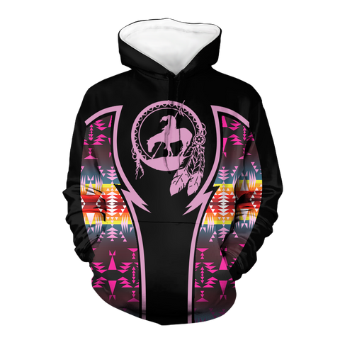 Powwow StoreHD000793 Pattern Native Pride 3D Hoodie