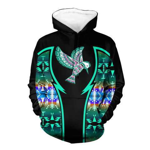 Powwow StoreHD000795 Pattern Native Pride 3D Hoodie