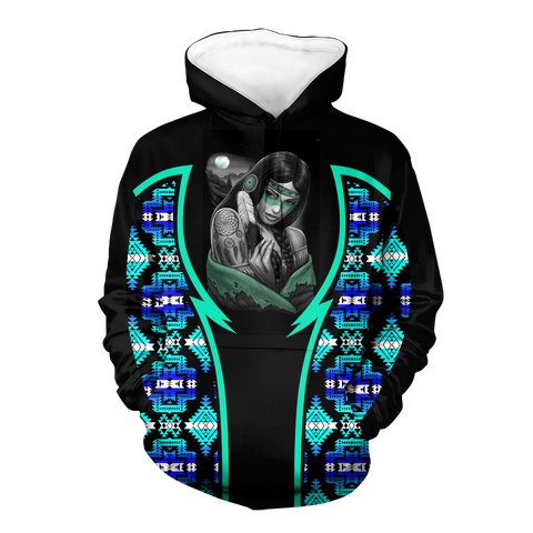 Powwow StoreHD000796 Pattern Native Pride 3D Hoodie