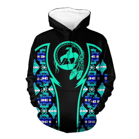 Powwow StoreHD000798 Pattern Native Pride 3D Hoodie